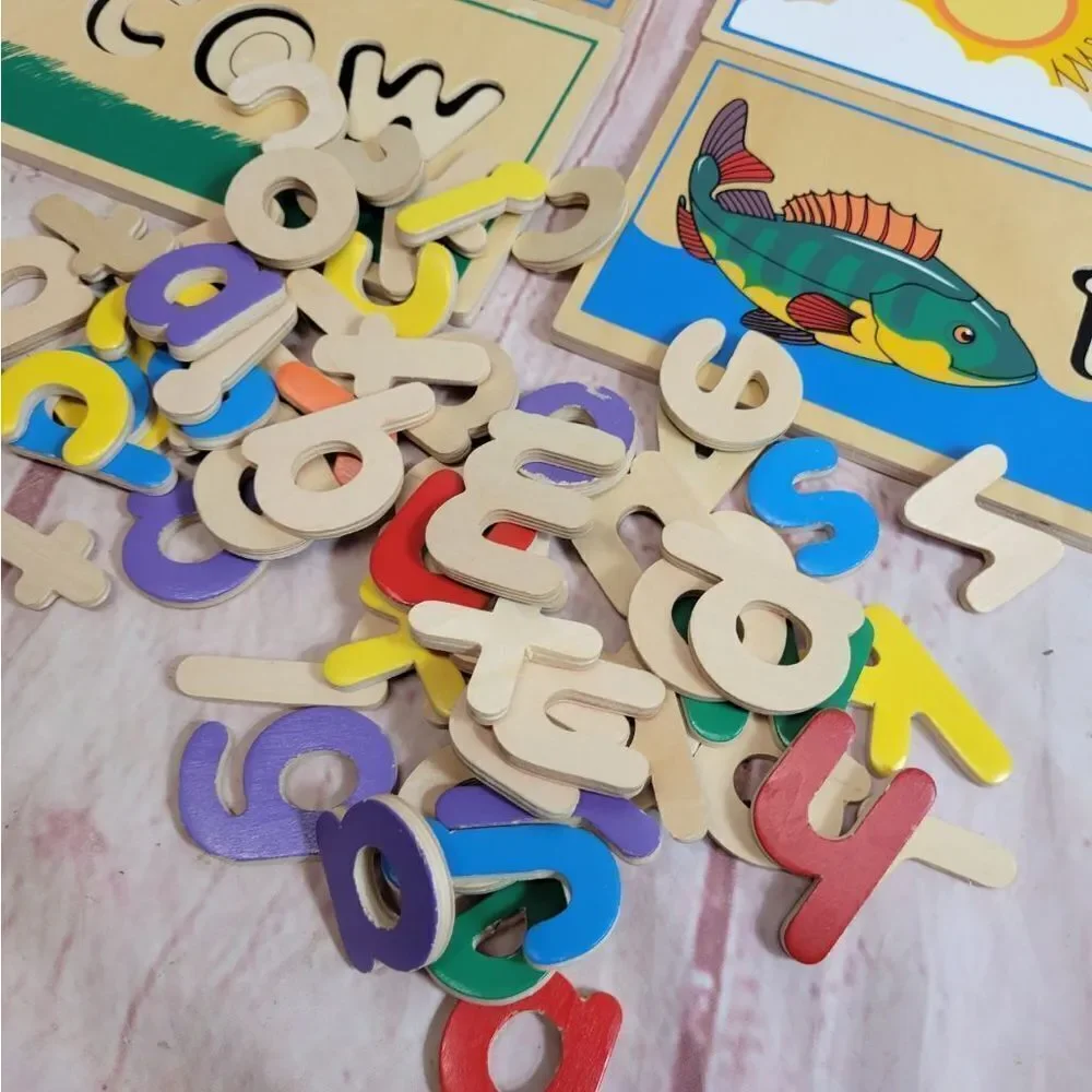 Melissa & Doug see spell puzzle boards